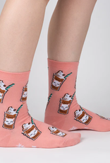 Sock It To Me Women's Crew - Cat-puccino