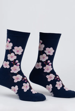 Sock It To Me Women's Crew - Cherry Blossoms
