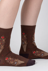 Sock It To Me Women's Crew - Choco-bara Ice Cream