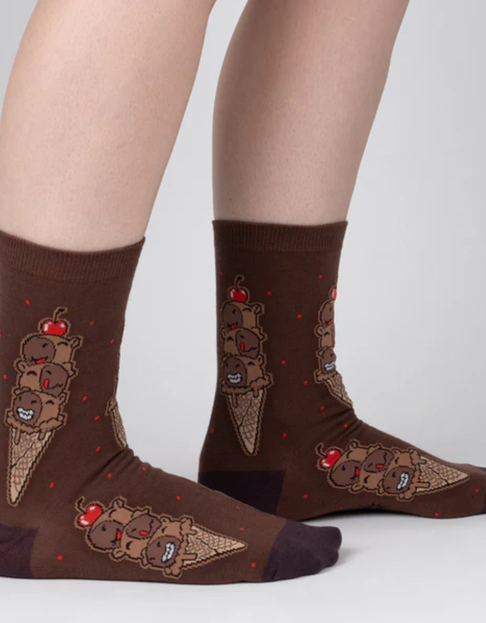 Sock It To Me Women's Crew - Choco-bara Ice Cream