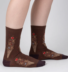 Sock It To Me Women's Crew - Choco-bara Ice Cream