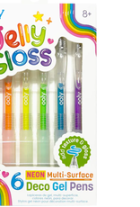 OOLY SOON-Jelly Gloss - Neon Multi-Surface Deco. Gel Pens (Set of 6)