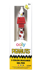 OOLY SOON-OOLY x Peanuts - 3 Color Erasable Gel Pen (1 PC)