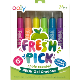 OOLY SOON-Fresh Pick - Apple Scented Gel Crayons (set of 6)