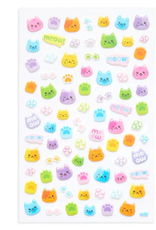 OOLY Stickiville - Standard Stickers - Colorful Cats (1 Sheet)