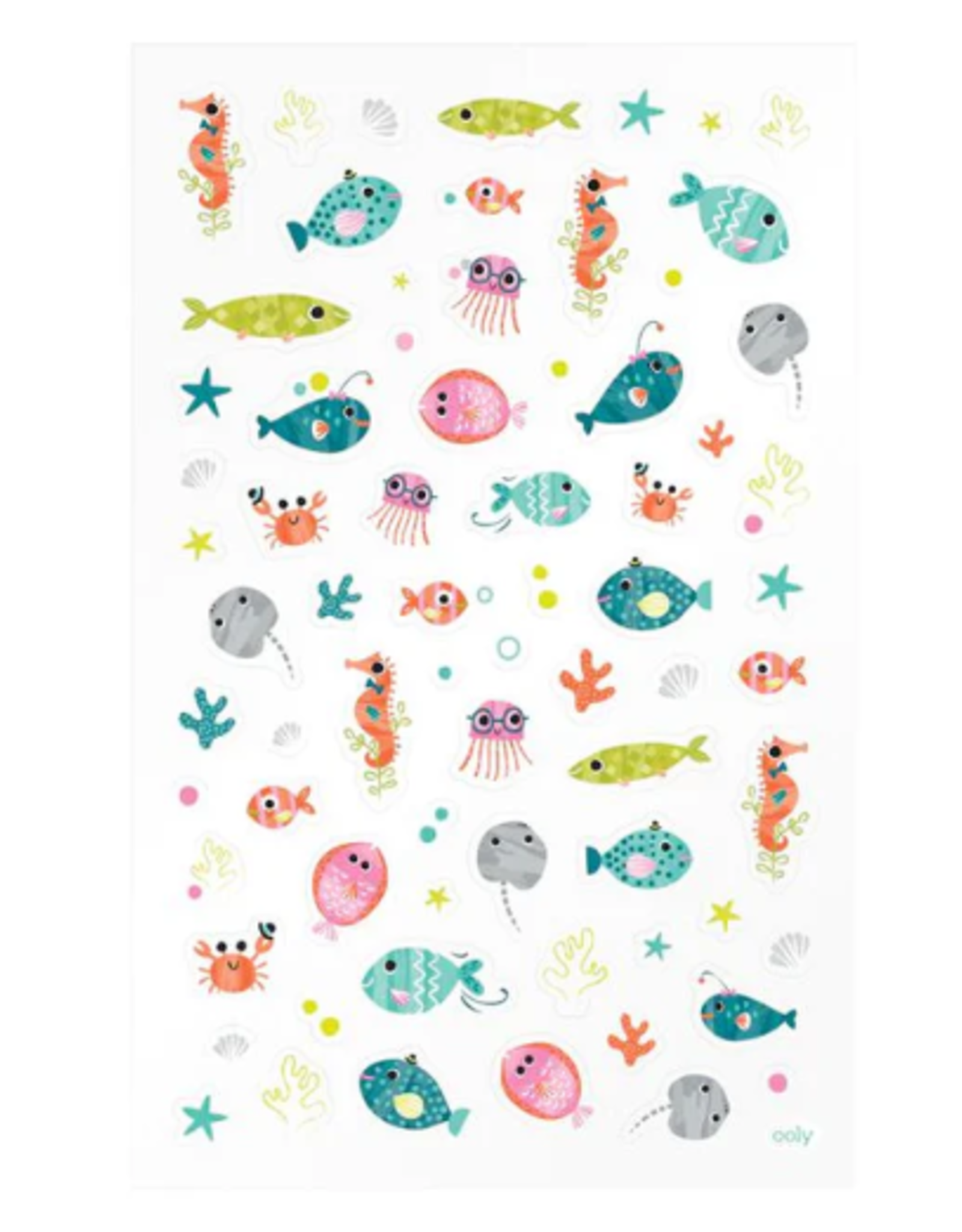 OOLY Stickiville - Standard Stickers - Ocean Buddies (1 Sheet)