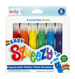 OOLY SOON-Easy Squeezy - Squeezable Poster Paint Brushes (Set of 6)