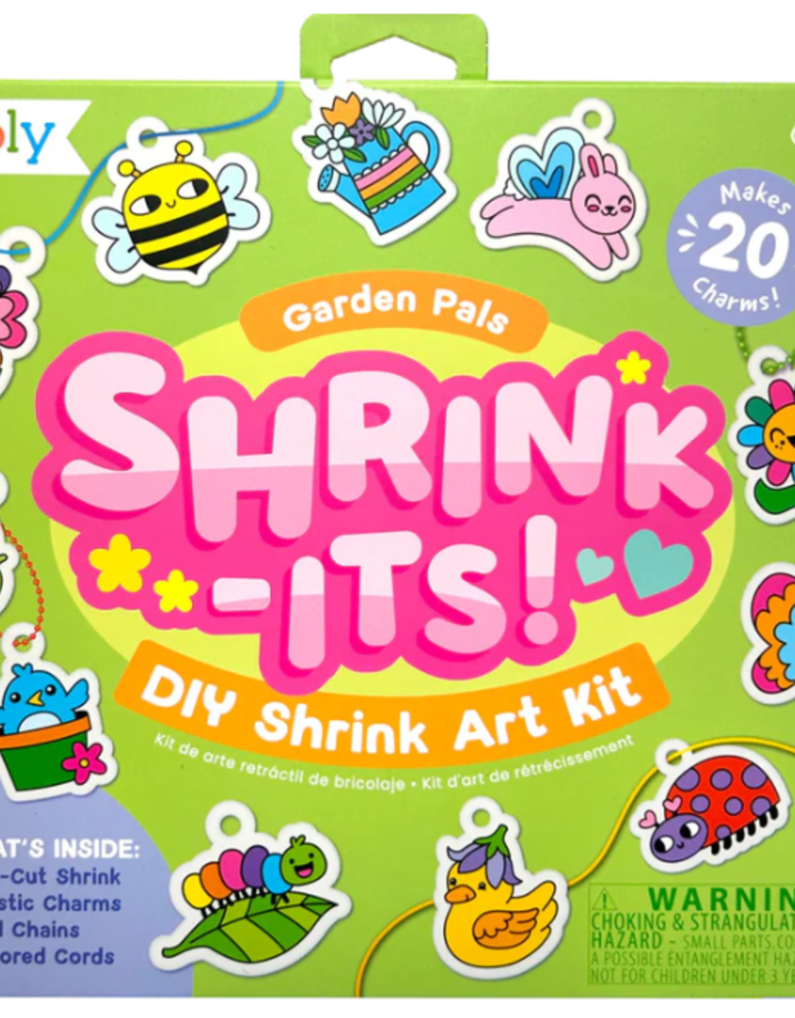 OOLY SOON-Shrink-Its! - D.I.Y. Shrink Art Kit - Garden Pals (28 PC Set)