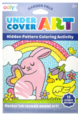 OOLY Undercover Art - Hidden Pattern Coloring Activity - Garden Pals (12 PC Set)