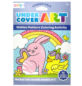 OOLY Undercover Art - Hidden Pattern Coloring Activity - Garden Pals (12 PC Set)