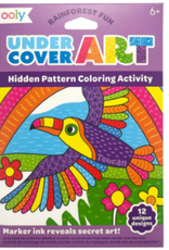 OOLY SOON-Undercover Art - Hidden Pattern Coloring Activity - Dino. Tales (12 PC Set)
