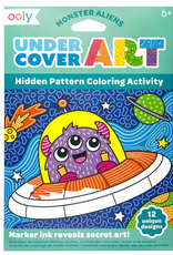 OOLY Undercover Art - Hidden Pattern Coloring Activity - Monster Aliens (12 PC Set)