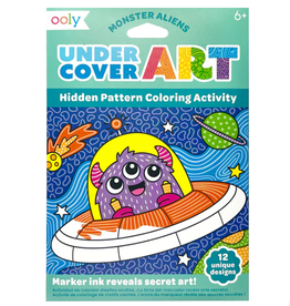 OOLY Undercover Art - Hidden Pattern Coloring Activity - Monster Aliens (12 PC Set)