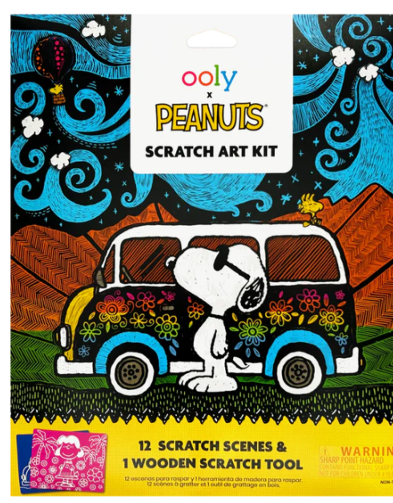 OOLY SOON-OOLY x Peanuts - Scratch Art Kit (13 PC Set)