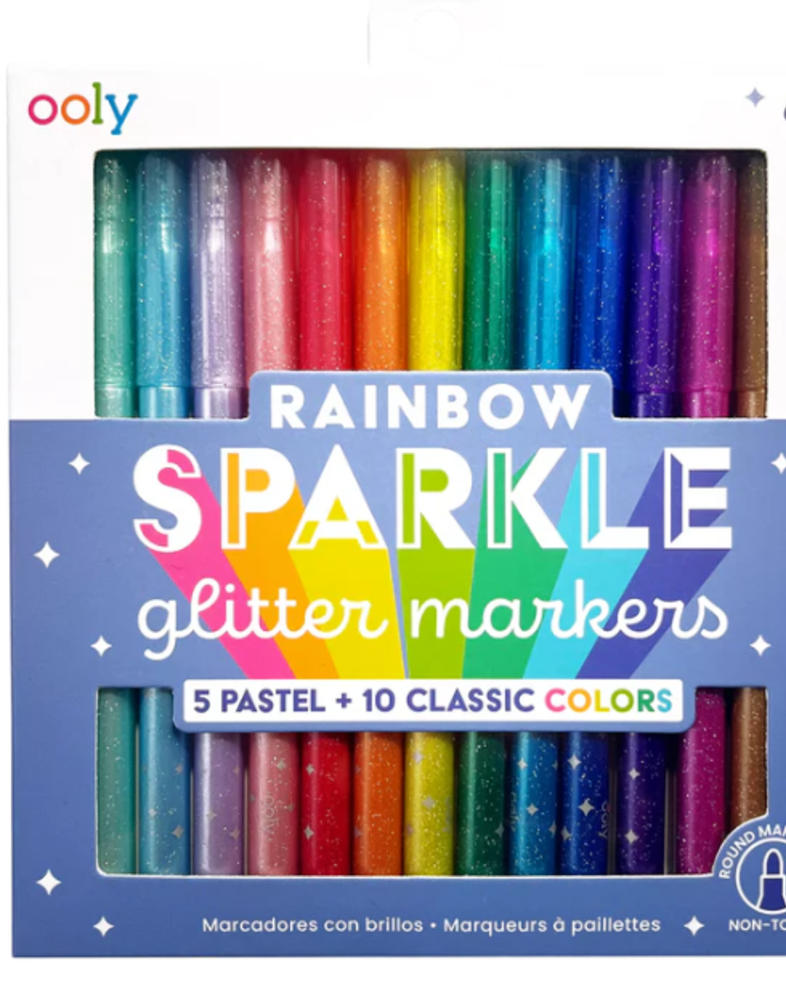 OOLY Rainbow Sparkle - Glitter Markers (Set of 15)