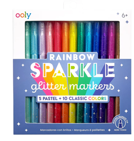 OOLY Rainbow Sparkle - Glitter Markers (Set of 15)