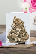 Wrendale Design Card-Bear Hugs Gift Enclosure