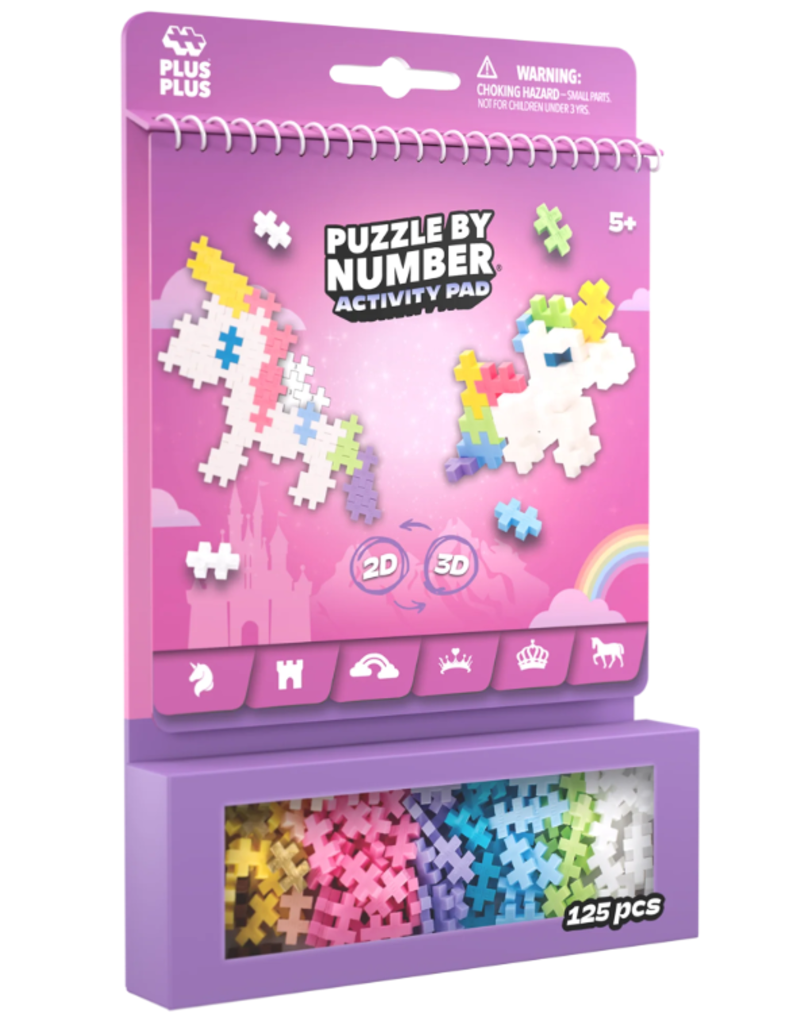 Plus Plus PUZZLE BY NUMBER - ACTIVITY PAD - FAIRY TALE - 125pcs