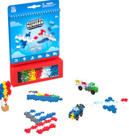 Plus Plus PUZZLE BY NUMBER - ACTIVITY PAD - TRANSPORTATION - 125pcs