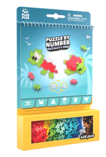 Plus Plus PUZZLE BY NUMBER - ACTIVITY PAD - OCEAN - 125pcs