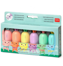 Legami Legami Carrate Team - Set of 6 Mini Highlighters