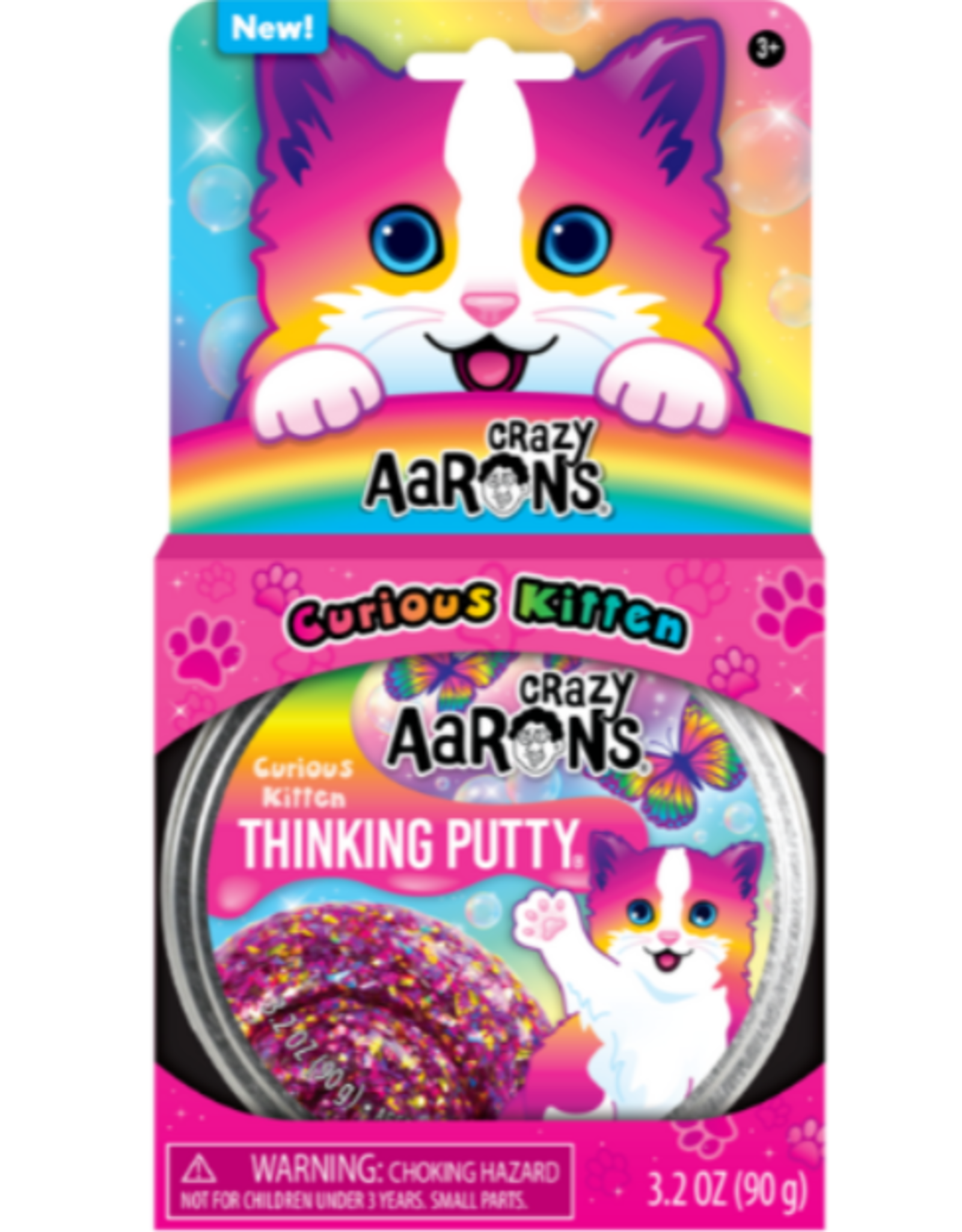 Crazy Aaron's Thinking Putty 4" THINKING PUTTY - CURIOUS KITTEN