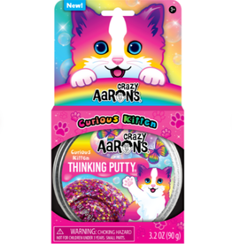 Crazy Aaron's Thinking Putty 4" THINKING PUTTY - CURIOUS KITTEN