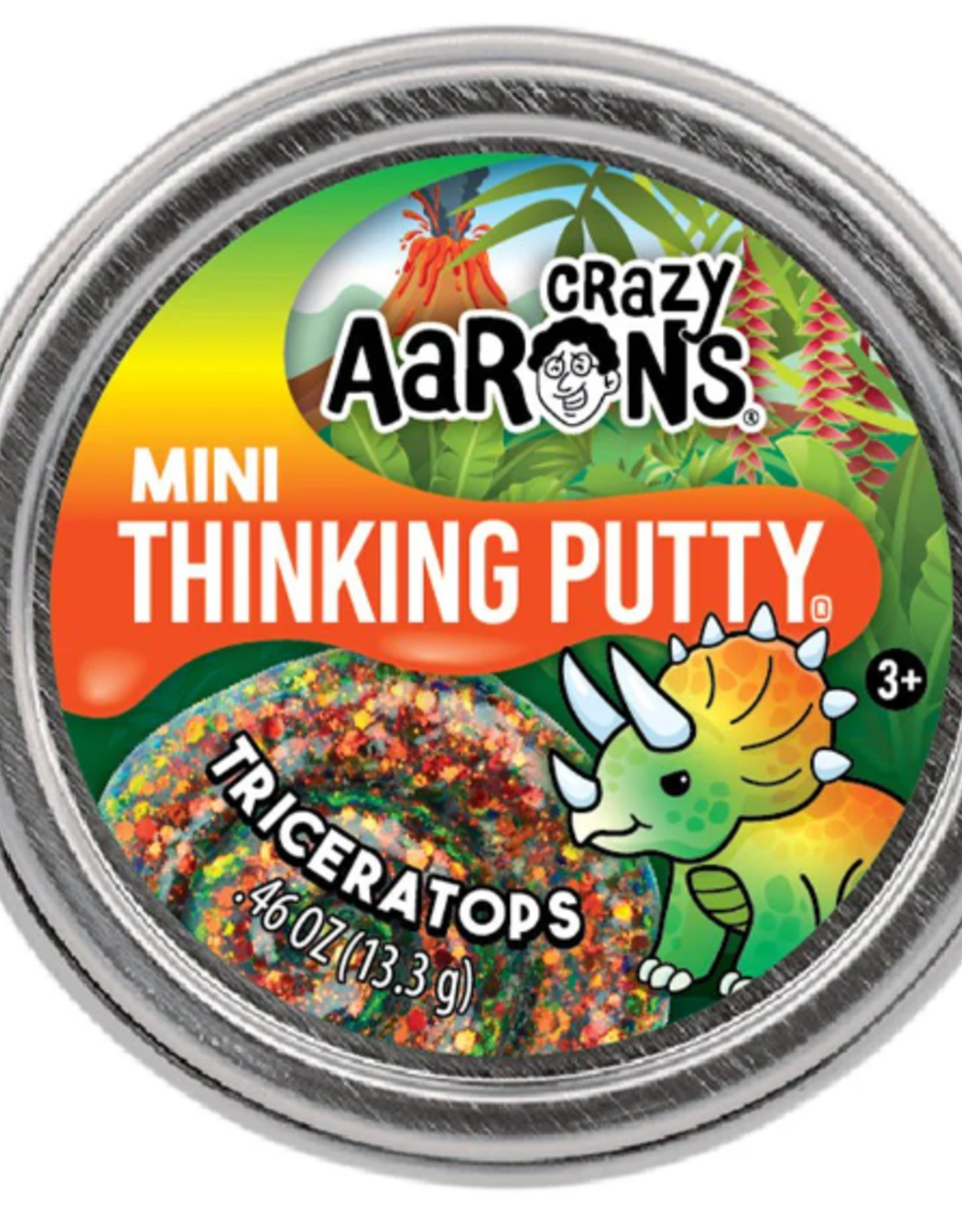 Crazy Aaron's Thinking Putty 2" MINI THINKING PUTTY - TRICERATOPS