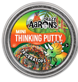 Crazy Aaron's Thinking Putty 2" MINI THINKING PUTTY - TRICERATOPS