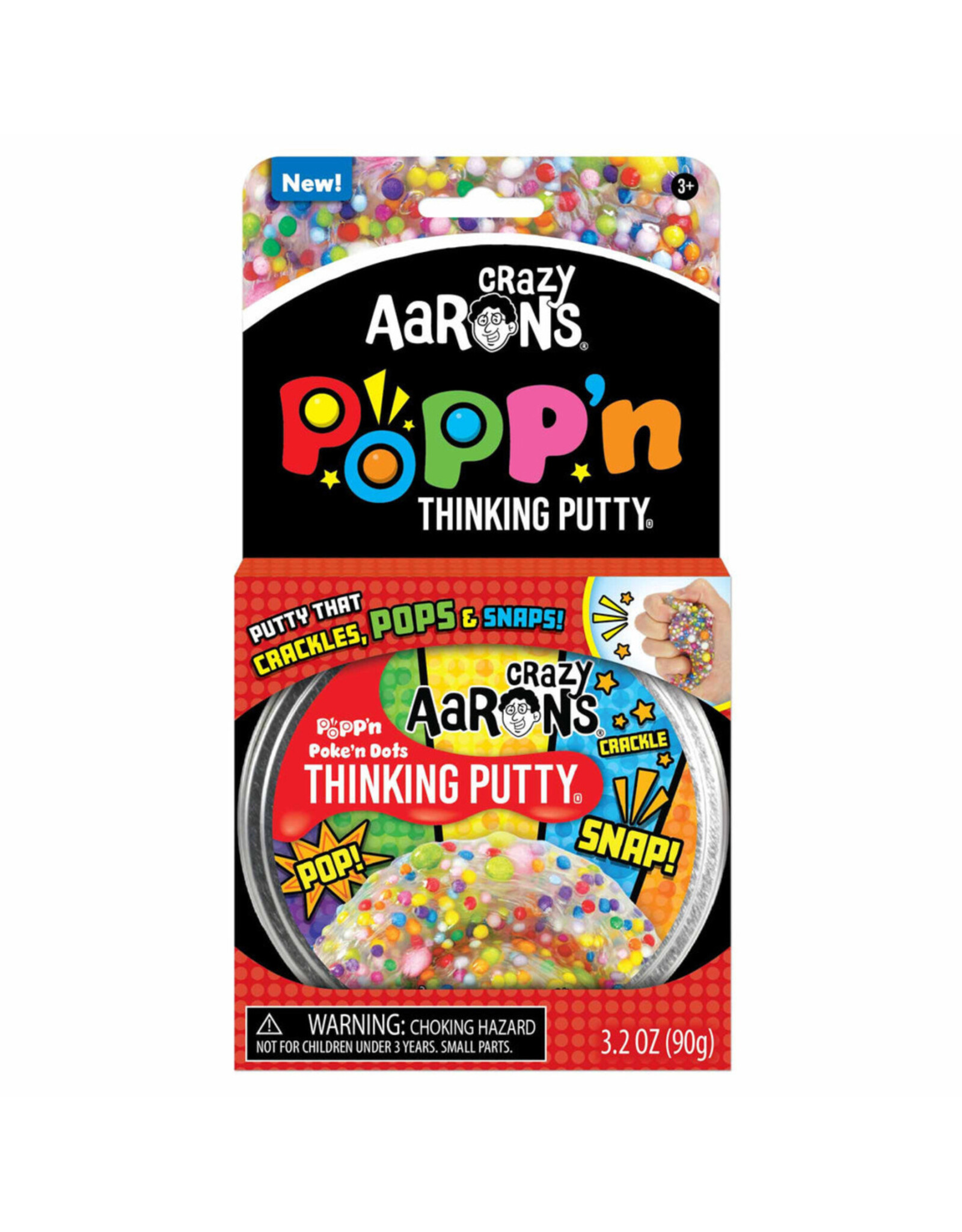 Crazy Aaron's Thinking Putty 4" THINKING PUTTY - POKE'N DOTS