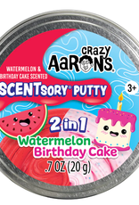 Crazy Aaron's Thinking Putty SCENTSORY® PUTTY - DUOS WATERMELON/BIRTHDAY CAKE