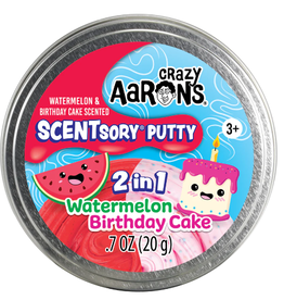 Crazy Aaron's Thinking Putty SCENTSORY® PUTTY - DUOS WATERMELON/BIRTHDAY CAKE