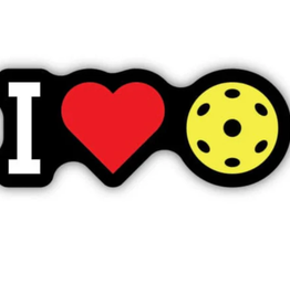 Stickers NW I LOVE PICKLEBALL STICKER