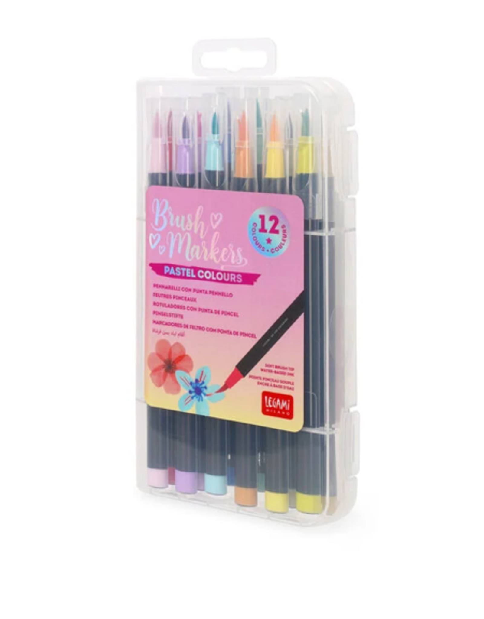 Legami Legami Brush Markers Pastel set of 12
