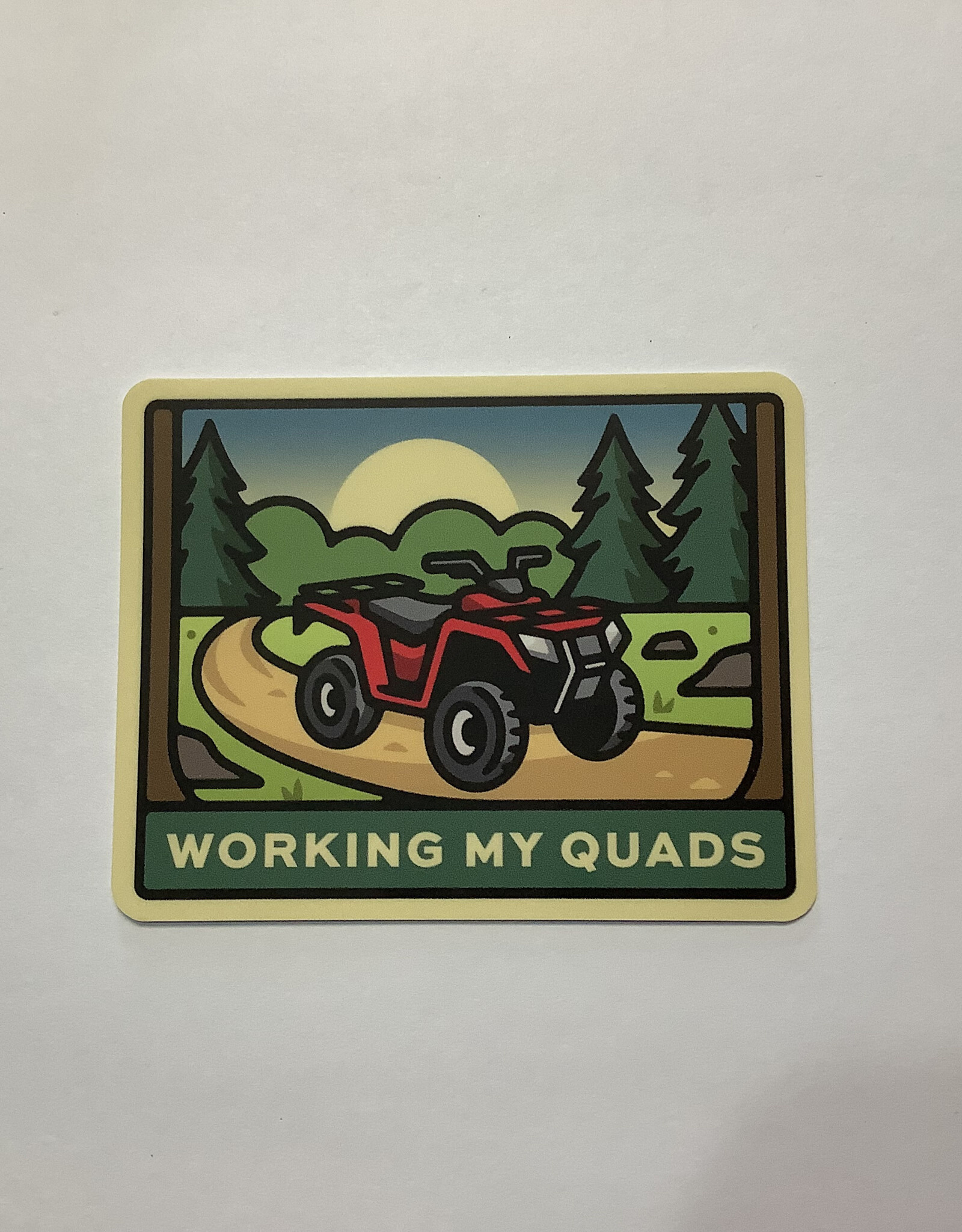 Stickers NW WORKING MY QUADS ATV STICKER