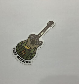 Stickers NW PLAY OUTSIDE NATURE GUITAR STICKER