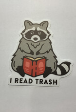Stickers NW I READ TRASH RACCOON STICKER