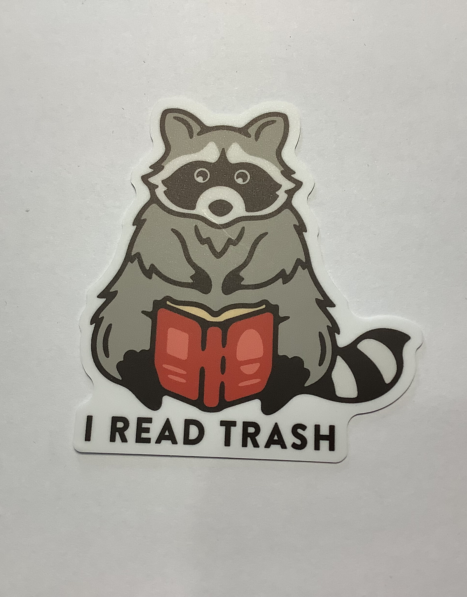 Stickers NW I READ TRASH RACCOON STICKER