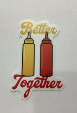Stickers NW BETTER TOGETHER MUSTARD AND KETCHUP STICKER