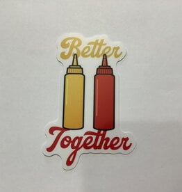 Stickers NW BETTER TOGETHER MUSTARD AND KETCHUP STICKER