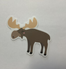 Stickers NW FRIENDLY MOOSE  STICKER