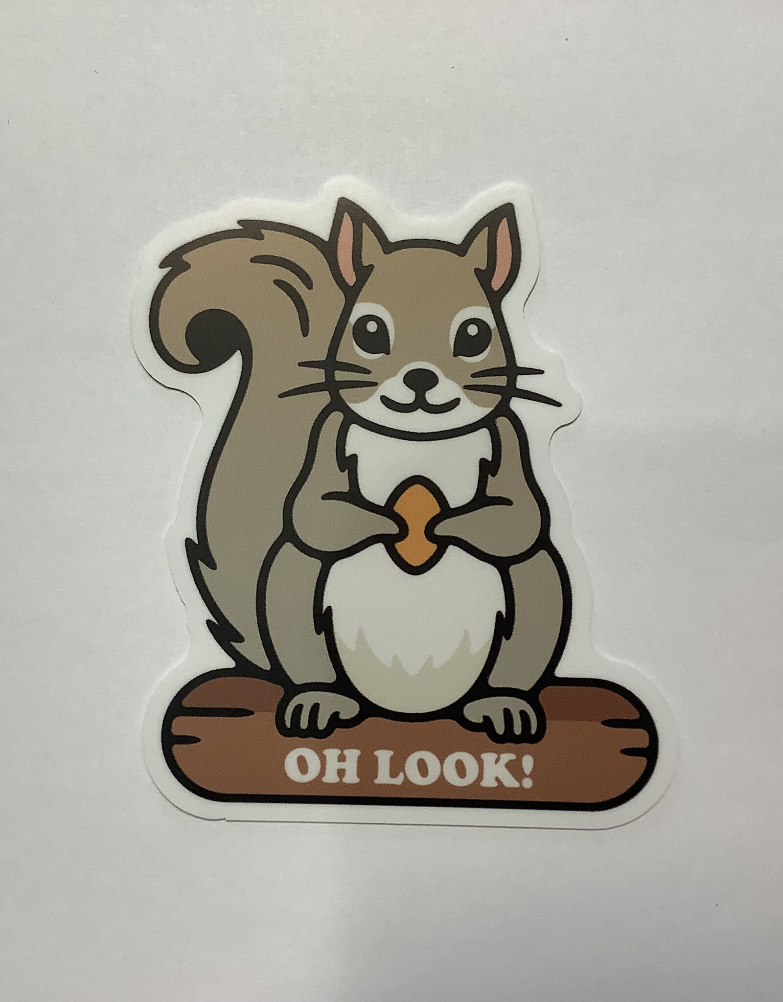 Stickers NW OH LOOK SQUIRREL ON LOG STICKER
