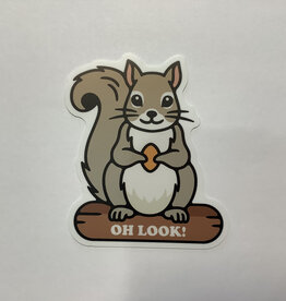 Stickers NW OH LOOK SQUIRREL ON LOG STICKER