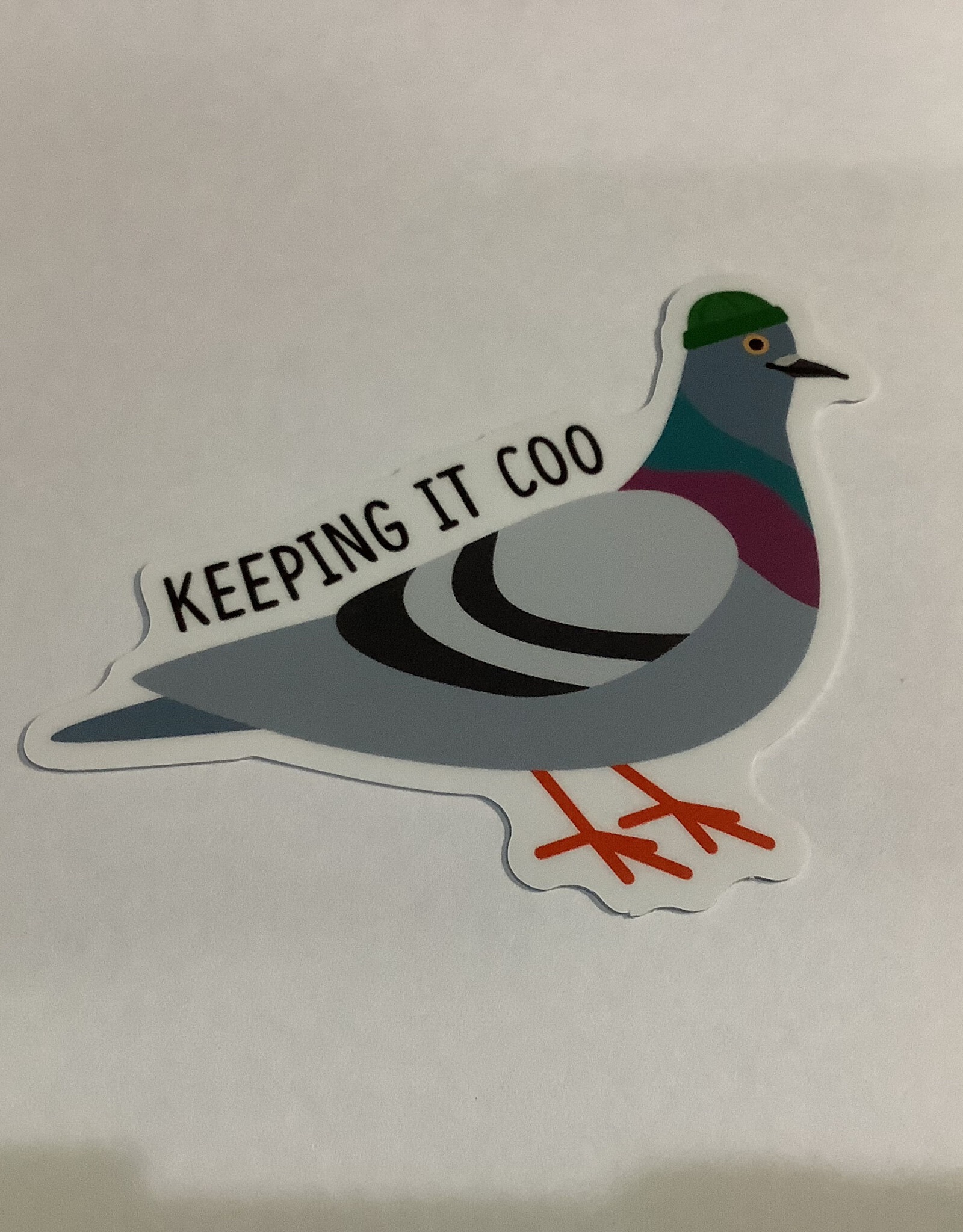 Stickers NW KEEPING IT COO PIGEON WITH BEANIE STICKER