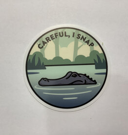 Stickers NW CAREFUL I SNAP ALLIGATOR  SCENE STICKER