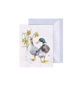 Wrendale Design Card- Ducks and Daffs Gift Enclosure