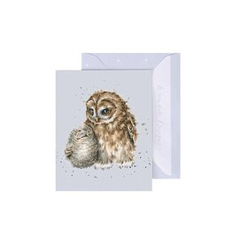 Wrendale Design Card-Owl-Ways by Your Side Gift Enclosure