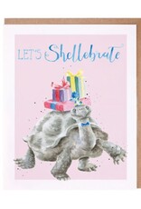 Wrendale Design Card - Shellebrate (Tortoise) Single