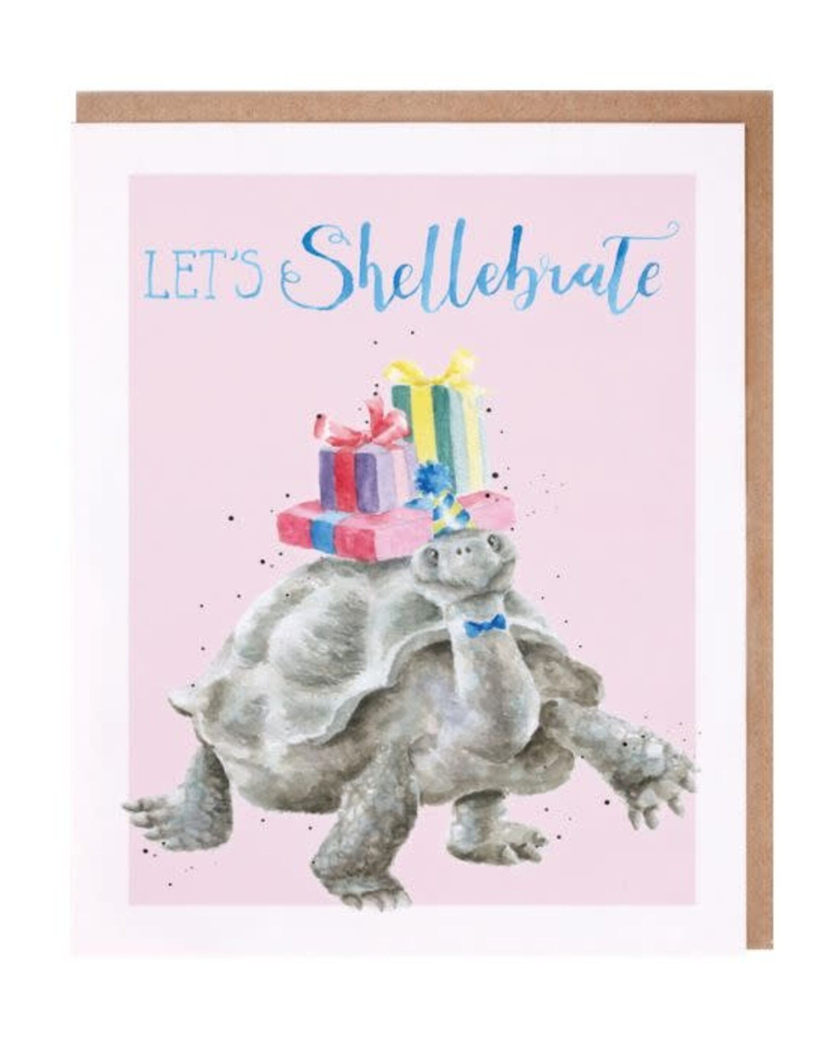 Wrendale Design Card - Shellebrate (Tortoise) Single