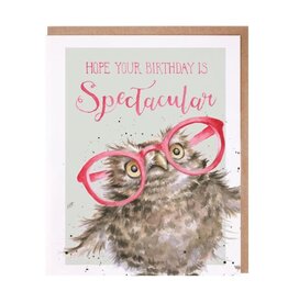 Wrendale Design Card - Spectacular (Owl) Single